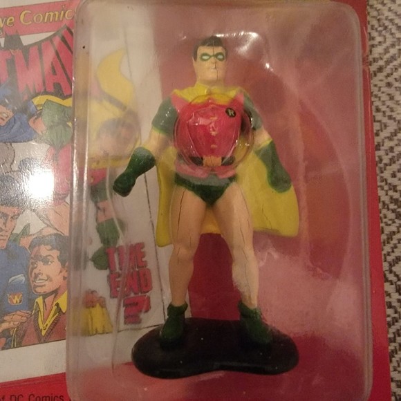 Detective Comics Super Heros Collector Cards Robin Die Cast Metal Action Figures - Picture 3 of 3